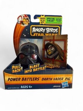 NIB 2013 Angry Birds Star Wars Darth Vader Pig Power Battlers Hasbro Toy